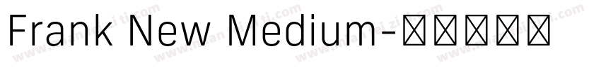 Frank New Medium字体转换